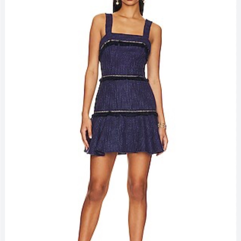 Amanda Uprichard Annalise mini dress - Navy
